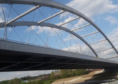 WKS Duna Polska - „Józef Piłsudski” Bridge on the Dunajec river in Nowy Sącz.