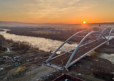 WKS Duna Polska - „Józef Piłsudski” Bridge on the Dunajec river in Nowy Sącz.