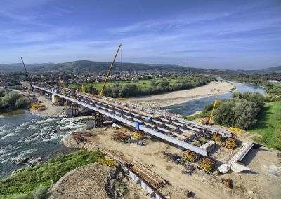 WKS Duna Polska - „Józef Piłsudski” Bridge on the Dunajec river in Nowy Sącz.